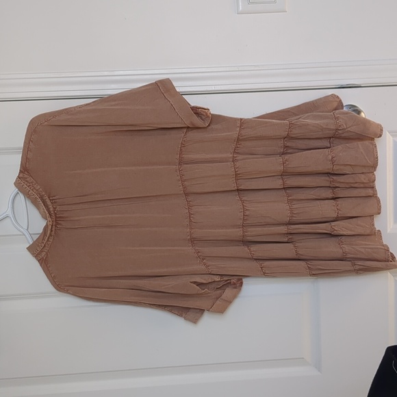 Dusty Rose button up flowy blouse - Picture 5 of 7